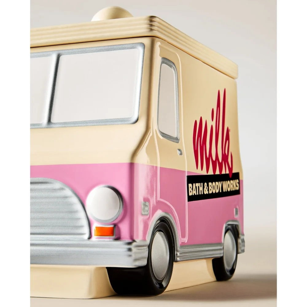 Bath & Body Works Ceramic Milk Bar Truck Large Collectible Cookie Jar NEW in Box
